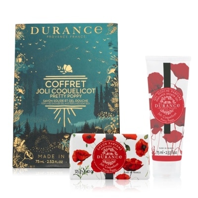 DURANCE DURANCE朵昂思 美好罌粟花節慶組[沐浴膠+香皂]-節慶限量組-公司貨