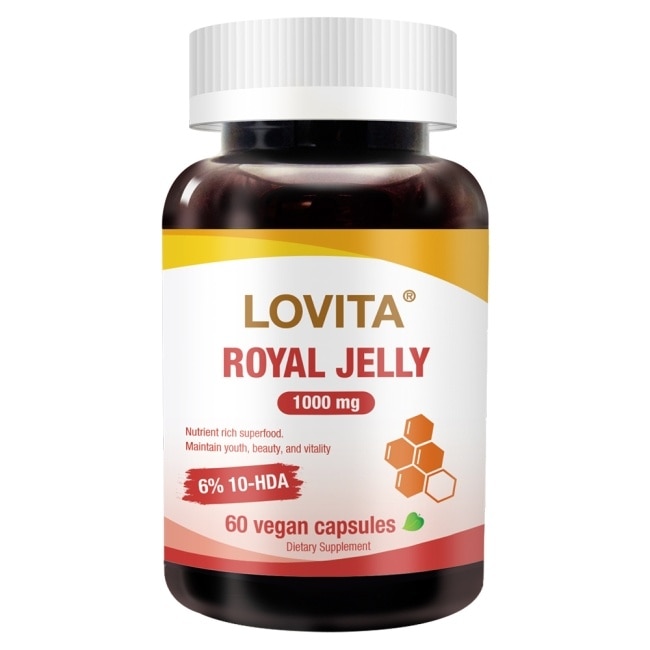 Lovita愛維他 蜂王漿含6%癸烯酸素食膠囊1000mg (蜂王乳)