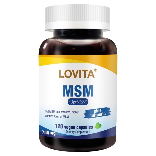 LOVITA 愛維他 專利Opti MSM(120顆)素食膠囊添加薑黃