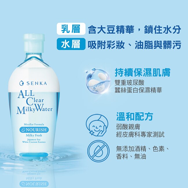 洗顏專科超微米雙層保濕卸妝水230ml