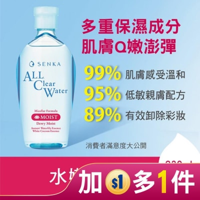 專科 SENKA 洗顏專科超微米保濕嫩透卸妝水230ml