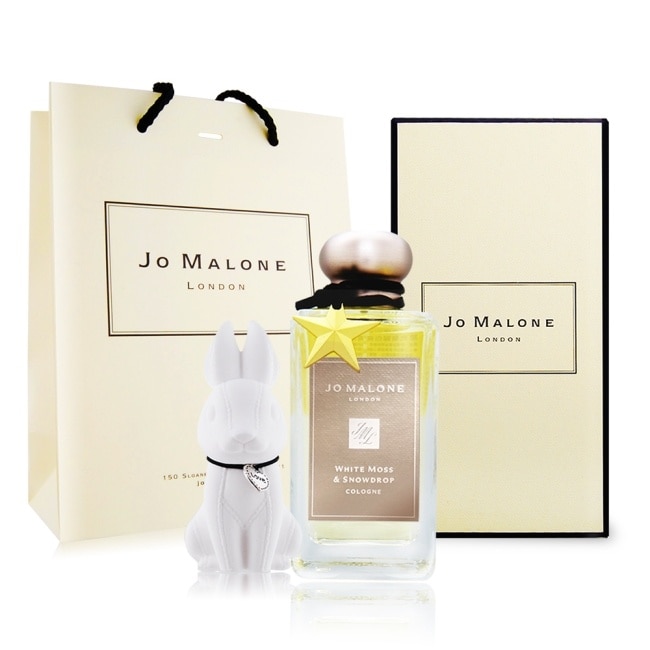 Jo Malone 星光聖誕白苔與雪花蓮香水100ml附提袋+擴香石-聖誕限定版-國際航空版