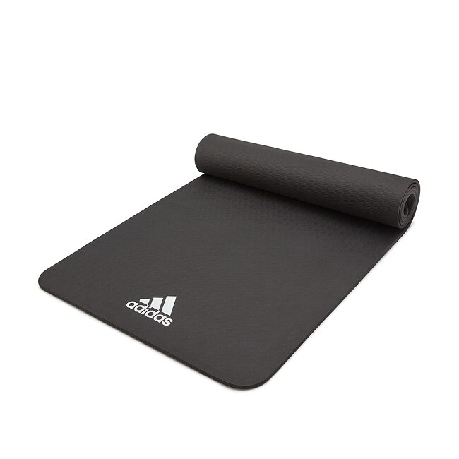 Adidas Yoga 輕量波紋瑜珈墊 - 8mm (經典黑)