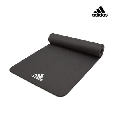 ADIDAS運動配件 Adidas Yoga 輕量波紋瑜珈墊 - 8mm (經典黑)