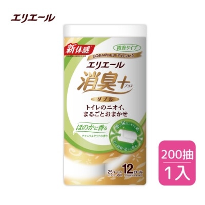 日本大王 elleair除(抑)臭+天然淨味捲筒衛生紙清雅微香型12捲入