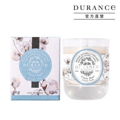 DURANCE DURANCE朵昂思 花漾香氛蠟燭(180g)-棉麝香-公司貨
