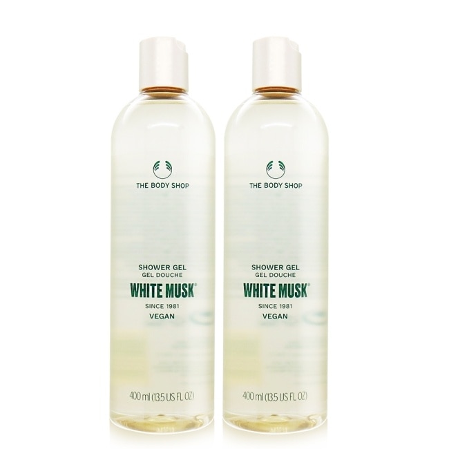 THE BODY SHOP 白麝香沐浴膠(400ML)X2-國際航空版