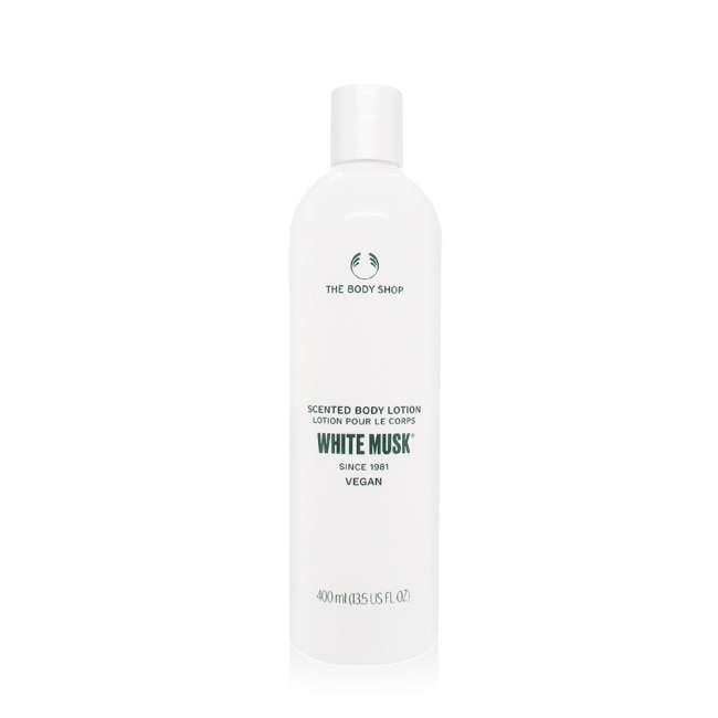 THE BODY SHOP 白麝香身體潤膚乳(400ml)-國際航空版