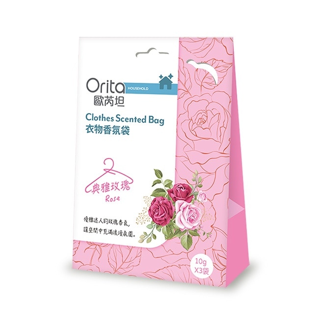 歐芮坦衣物香氛袋-典雅玫瑰