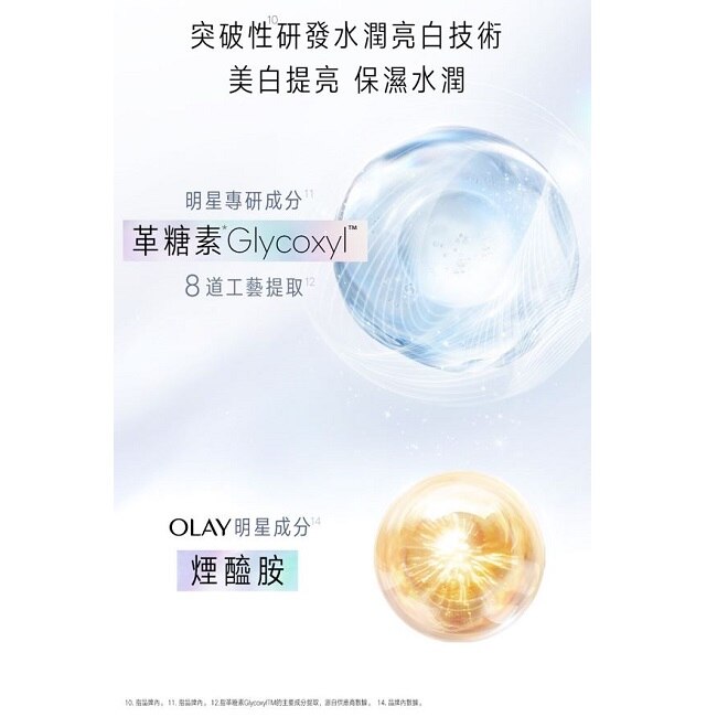 OLAY 3步水潤亮白組(精華液30ML+精華液6ML+化妝水50ML+面膜x 1) 兩款包裝隨機出貨