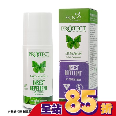 SKIN TECHNOLOGY - 紐西蘭15%派卡瑞丁 瑞斌長效防蚊滾珠(花香)60ml