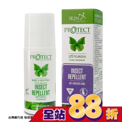 SKIN TECHNOLOGY 紐西蘭15%派卡瑞丁 瑞斌長效防蚊滾珠(花香)60ml