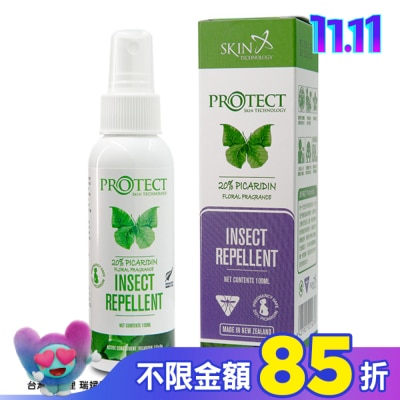 SKIN TECHNOLOGY 紐西蘭20%派卡瑞丁 瑞斌長效防蚊液(花香)100ml