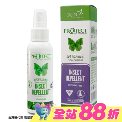 SKIN TECHNOLOGY - 紐西蘭20%派卡瑞丁 瑞斌長效防蚊液(花香)100ml