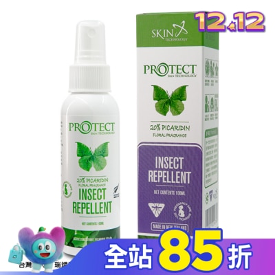 SKIN TECHNOLOGY 紐西蘭20%派卡瑞丁 瑞斌長效防蚊液(花香)100ml