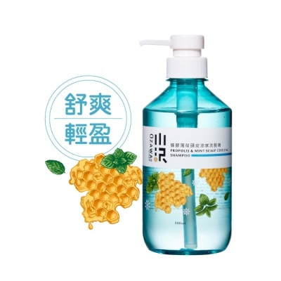 OZAWAKEI小沢系 - OZAWAKEI 小澤蜂膠薄荷頭皮涼感洗髮精 500ml