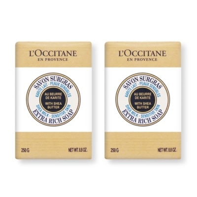 L’OCCITANE 歐舒丹 L’OCCITANE 歐舒丹 乳油木牛奶皂(250g)X2-國際航空版