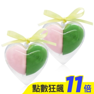派蒂菈PRETTY LOVE O’Pretty 歐沛媞 心型超軟美妝蛋[2入1組]X2-顏色隨機