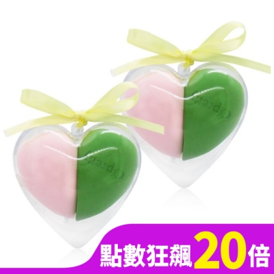 派蒂菈PRETTY LOVE O’Pretty 歐沛媞 心型超軟美妝蛋[2入1組]X2-顏色隨機