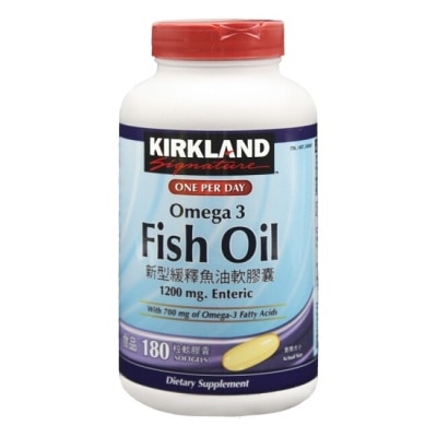 KIRKLAND Kirkland Signature 科克蘭 新型緩釋魚油軟膠囊180粒