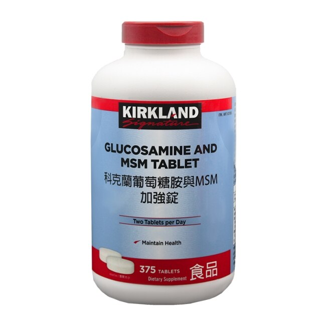 Kirkland Signature 科克蘭 葡萄糖胺與MSM加強錠375錠