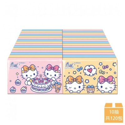 春風Andante 【春風】Hello Kitty 袖珍包面紙 10抽30包4串