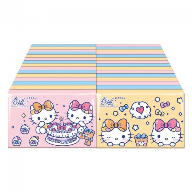 【春風】Hello Kitty 袖珍包面紙 10抽30包4串