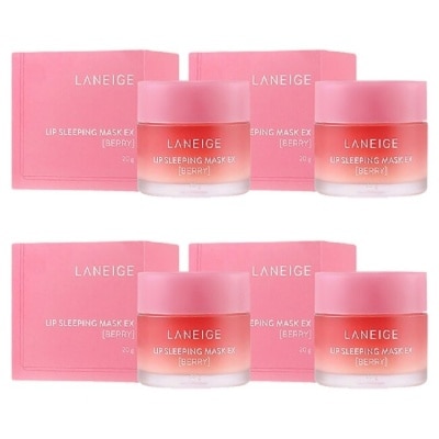 LANEIGE Laneige蘭芝 睡美人極萃滋養晚安唇膜20g 四入