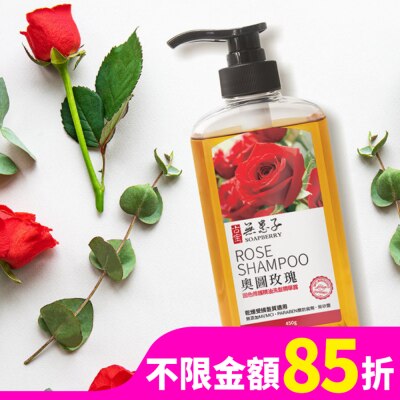 GUBAO古寶無患子 古寶無患子奧圖玫瑰固色修護洗髮精華露450g