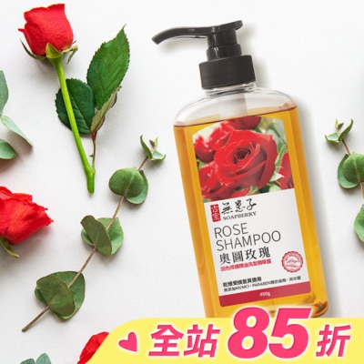 GUBAO古寶無患子 古寶無患子奧圖玫瑰固色修護洗髮精華露450g