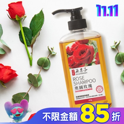 GUBAO古寶無患子 古寶無患子奧圖玫瑰固色修護洗髮精華露450g