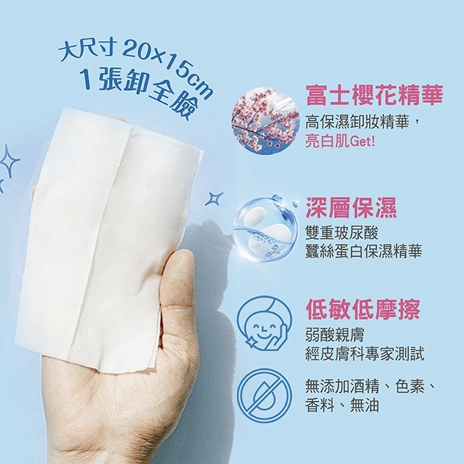 洗顏專科超微米透亮卸妝棉30片