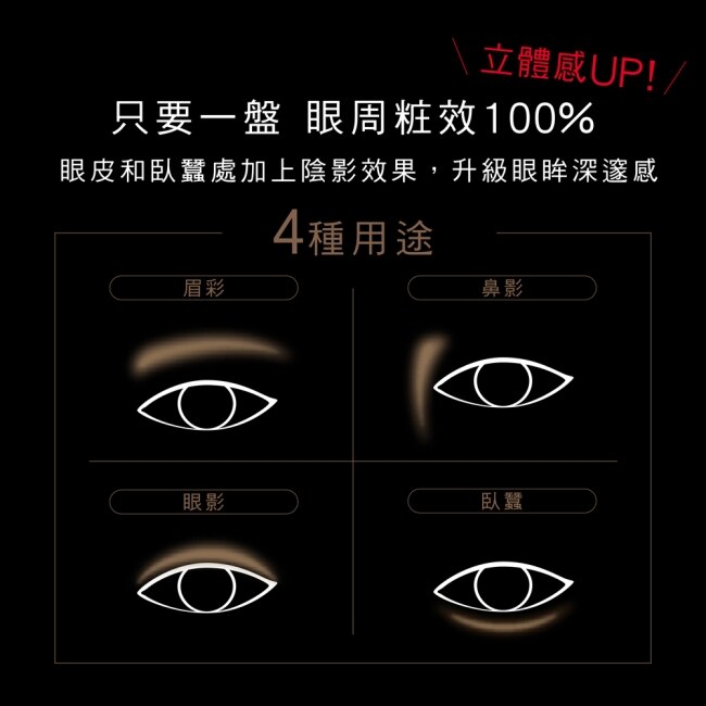 凱婷 3D造型眉彩餅 EX-8 粉棕系 2.2g