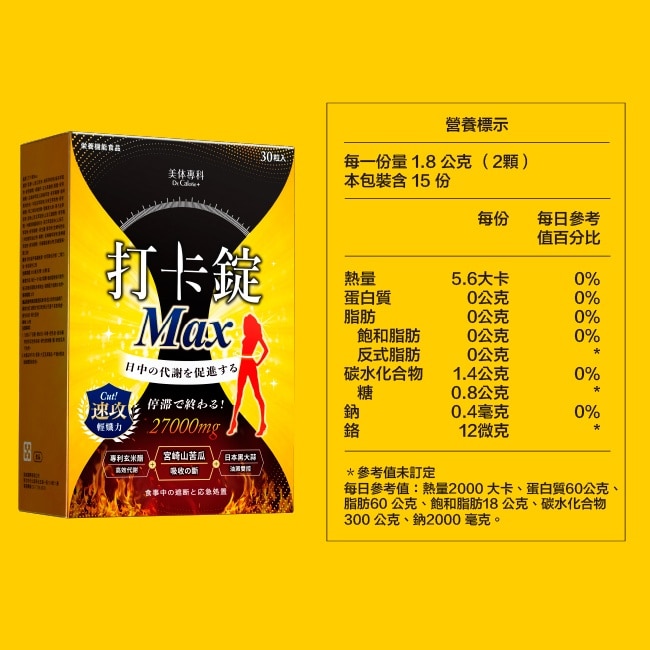 Dr Calorie 美体專科 打卡錠Max