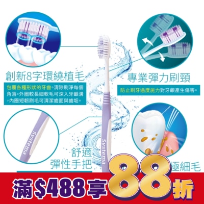 LION 獅王 獅王細潔彈力Super牙刷單支