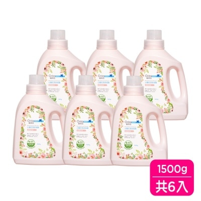 ORITA 歐芮坦小蘇打洗衣皂精(薔薇香氛)1500g(新)-6瓶/ 箱-箱購