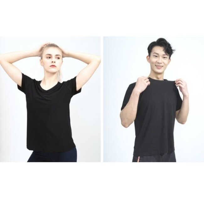 海夫 COOCHAD Cupro爽涼纖維T-Shirt經典版型 黑(Cupro158-009)_S