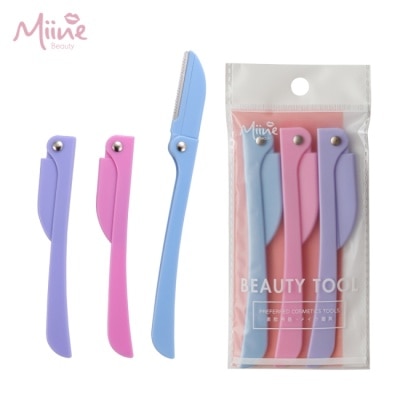Miine Miine 折疊式修眉刀-3入