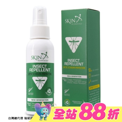 SKIN TECHNOLOGY - 紐西蘭25%派卡瑞丁 瑞斌12H長效防蚊液100ml