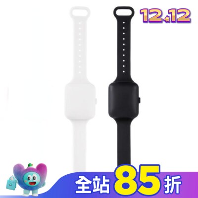 KO BAND K.O.BAND 清淨抗菌防護手環2入組-時尚黑/白