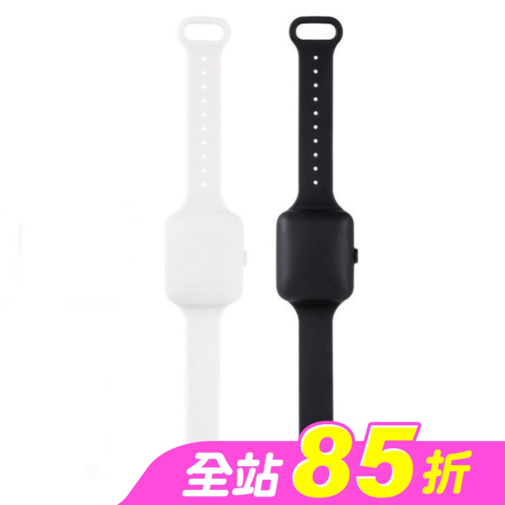 K.O.BAND 清淨抗菌防護手環2入組-時尚黑/白