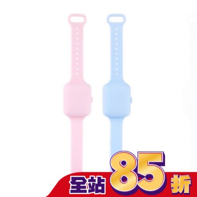 KO BAND K.O.BAND 清淨抗菌防護手環2入組-天空藍/粉紅