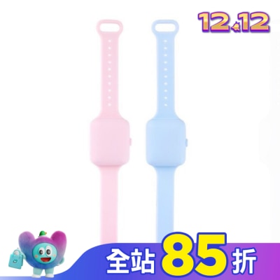 KO BAND K.O.BAND 清淨抗菌防護手環2入組-天空藍/粉紅