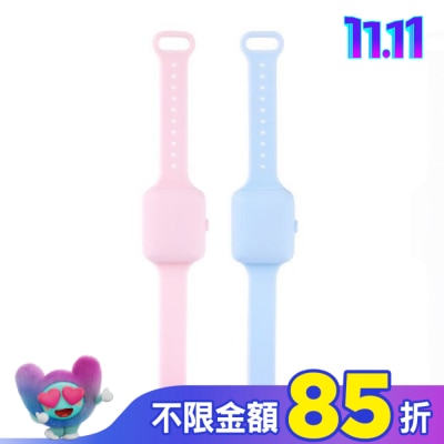 KO BAND K.O.BAND 清淨抗菌防護手環2入組-天空藍/粉紅
