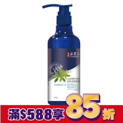 GUBAO古寶無患子 古寶無患子沁涼馬鞭草薄荷SPA洗髮精露450g