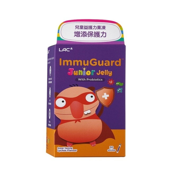 Lac 【Lac利維喜】兒童益護力果凍30包-茘枝口味(益生菌/保護力/婦幼系列)
