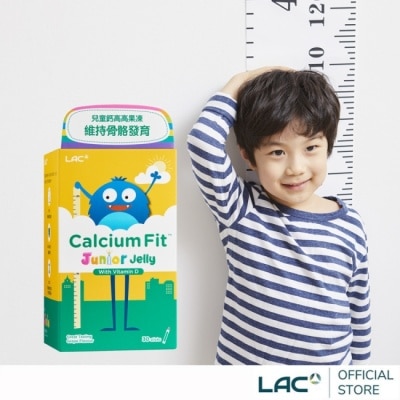 LAC 【LAC 利維喜】兒童鈣高高果凍30包-葡萄口味