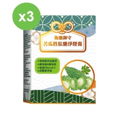 YAYU BIOMED 雅譽生醫 【YAYU Biomed 雅譽生醫】苦瓜胜肽醣淨膠囊30顆/盒x3盒