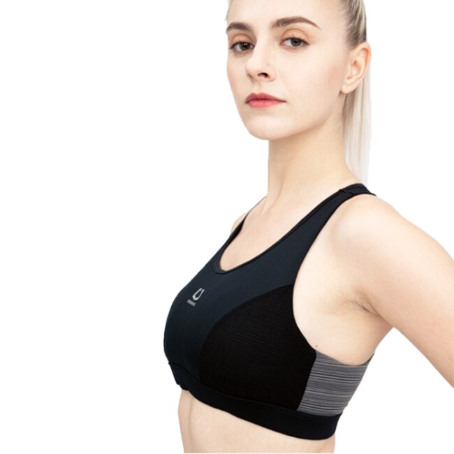 海夫 COOCHAD Cupro Sports Bras 運動內衣 黑灰(CueBra2)_XL