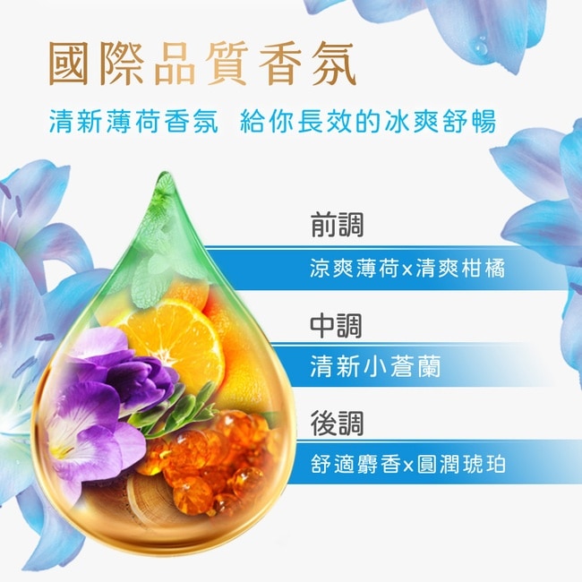 麗仕清爽香氛沐浴乳煥活冰爽1L